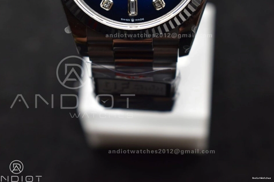 Dial Blue 36 QF Weight) 677 (Gain SS DayDate FlexibleFit Bracelet President Best 904L vr3255 Steel Edition V5 on Diamond 0318